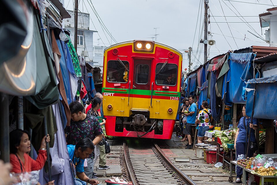 Eisenbahnmarkt Maeklong